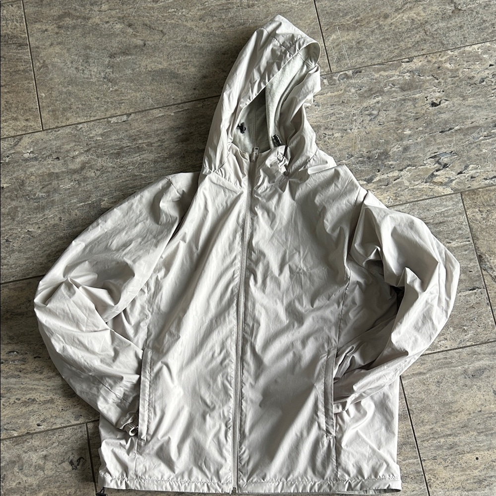 Reversible Uniqlo Men's Light Gray Hooded Jacket